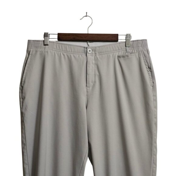 Three Sixty Six Quick Dry Light Weight Golf Pants In Silver Gray Sz 16 - Picture 3 of 9